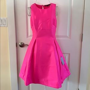 NWT KAYA & Sloane Neon Pink Party Dress